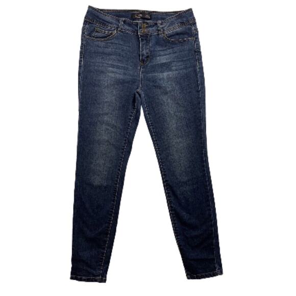 Ci Sono Jeans Womens Size 11 W30 Blue Skinny Stretch Mid Rise Dark Wash Denim - Picture 1 of 15